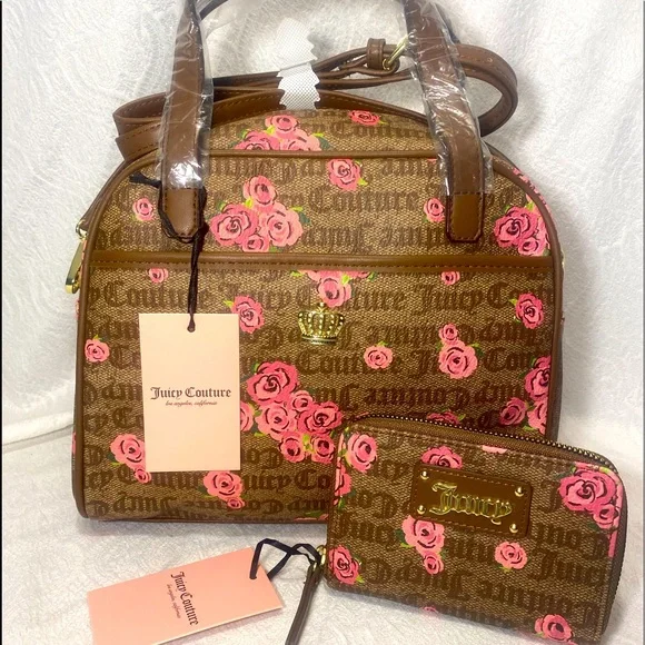 Juicy couture purse and wallet set hotsell